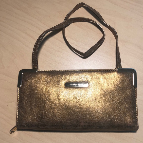 Michael Kors Bronze Leather Clutch - Picture 2 of 10